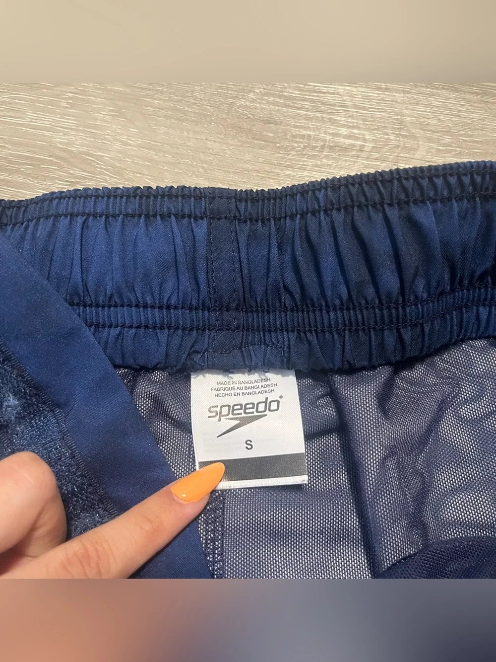 Speedo Blue Cloud-Print Swim Shorts